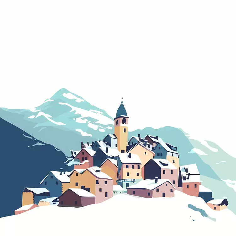 Avalanche cover town