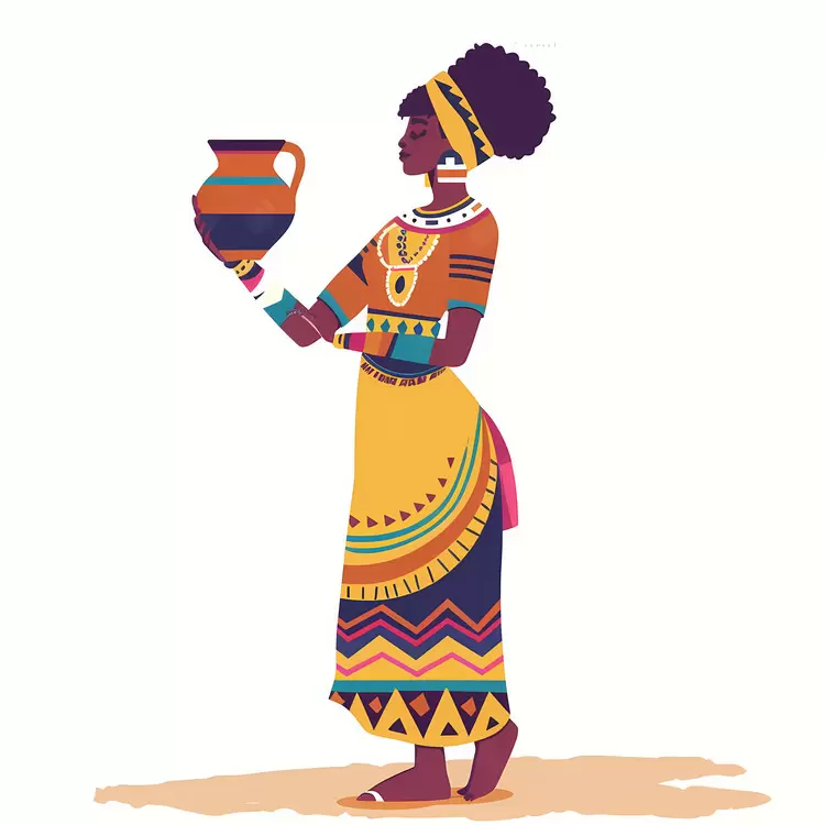 African aboriginal woman
