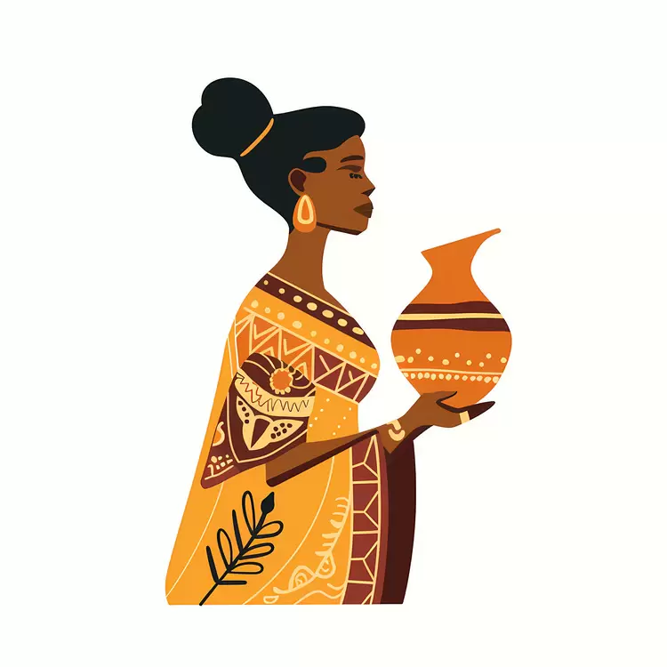 African aboriginal woman
