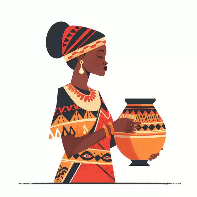African aboriginal woman