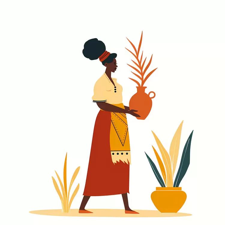 African aboriginal woman