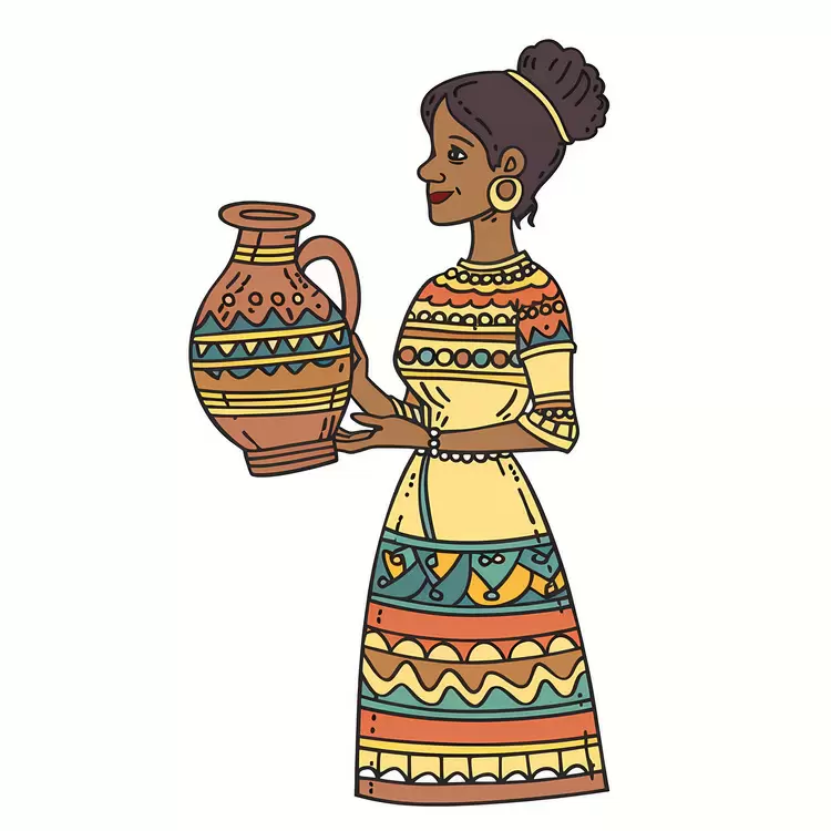 African aboriginal woman
