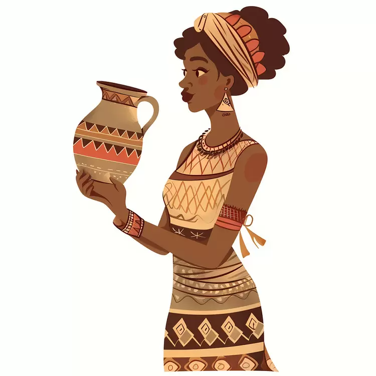 African aboriginal woman