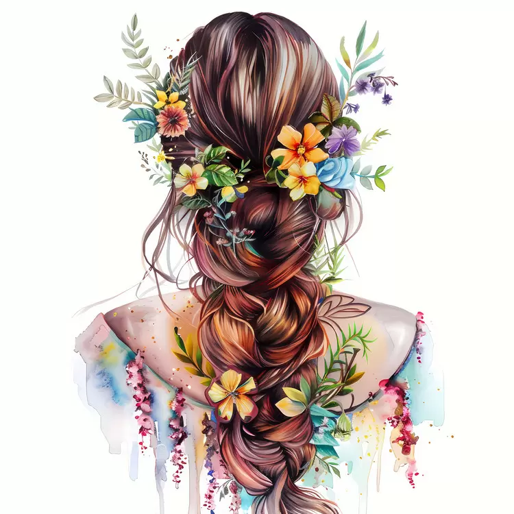 flower hair style