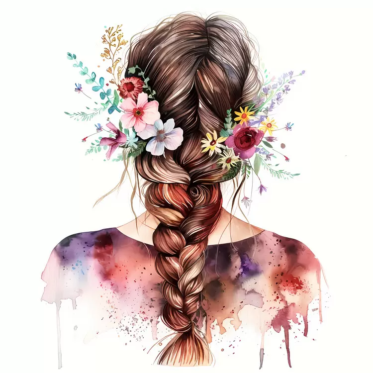 hair style flower