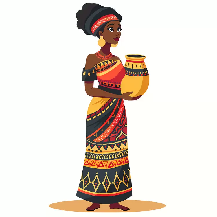 African aboriginal woman