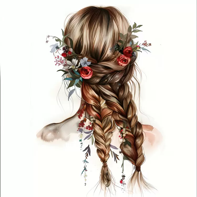 hair style flower