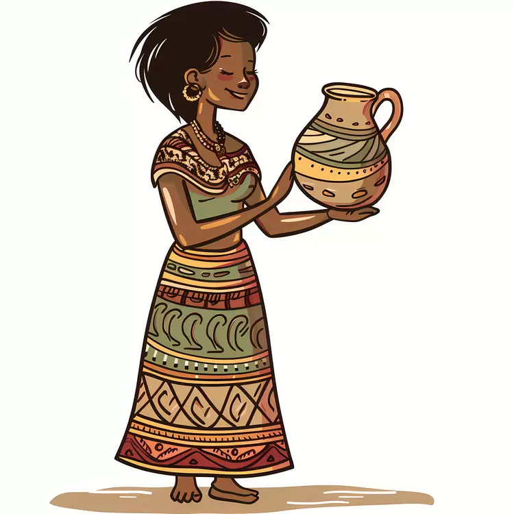 African aboriginal woman