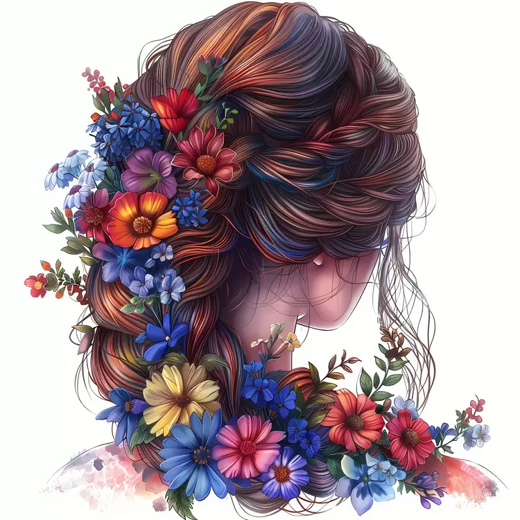 flower hair style