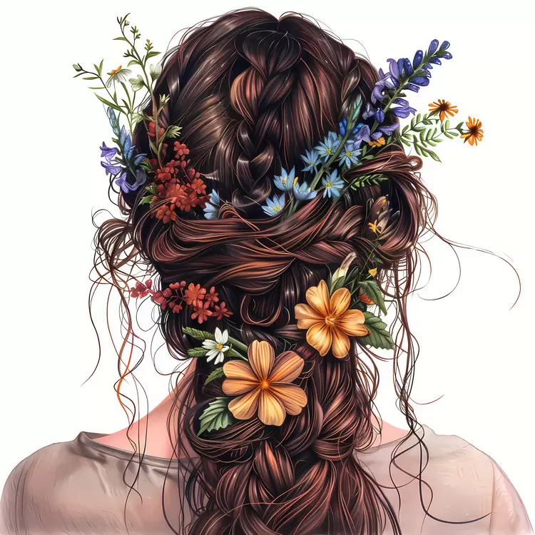 hair style flower