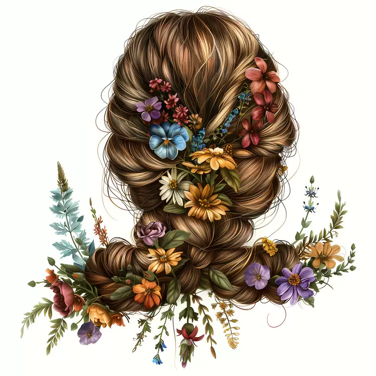 hair style flower