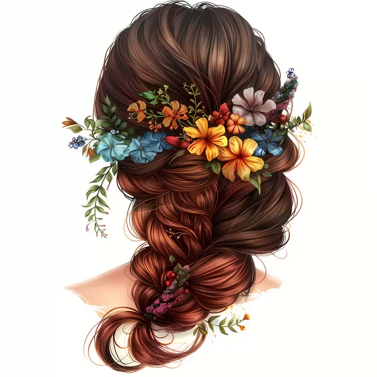 flower hair style