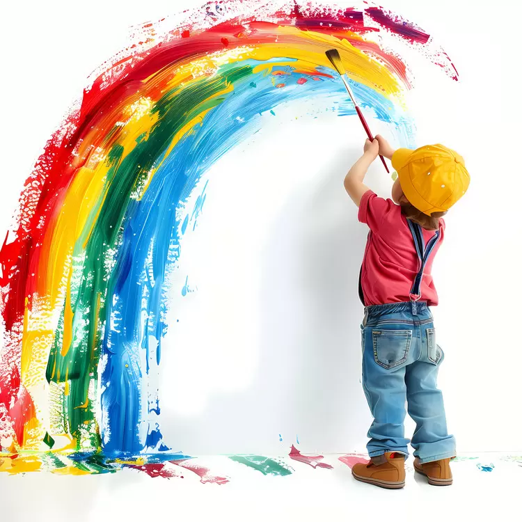 painting rainbow