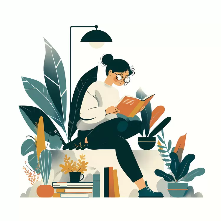 student studying