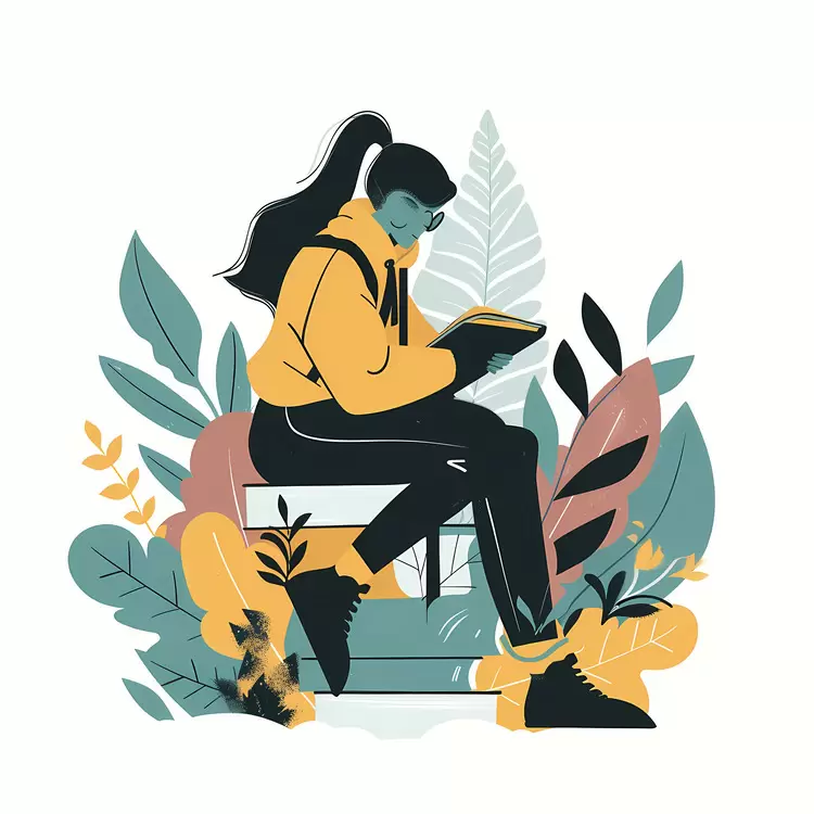 student studying