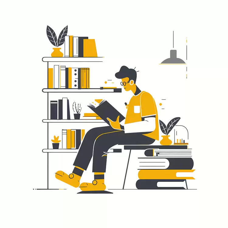 student studying