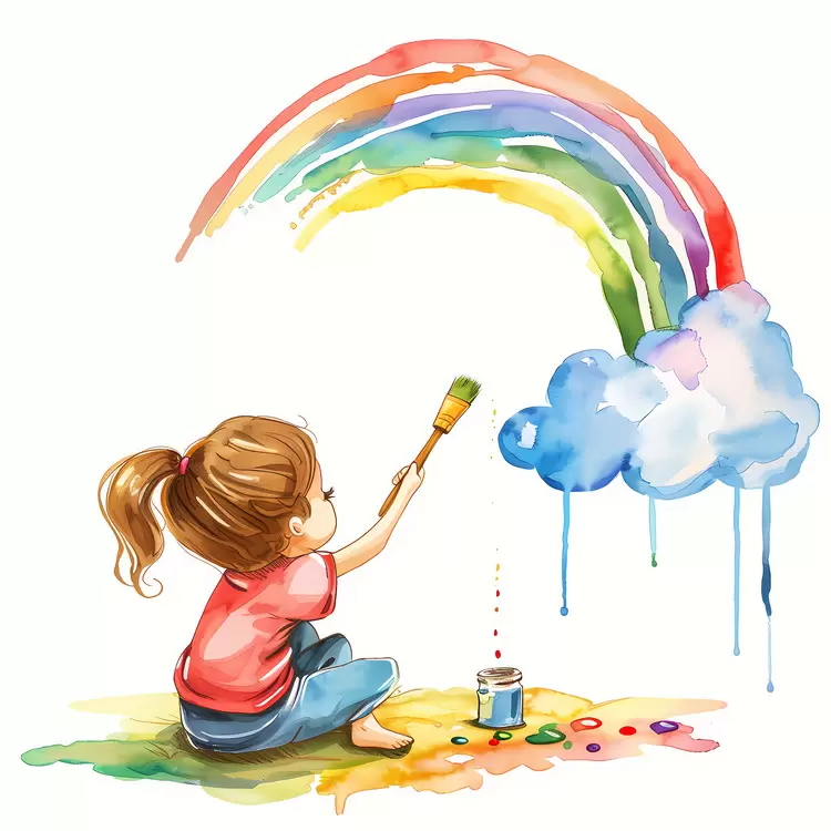 painting rainbow