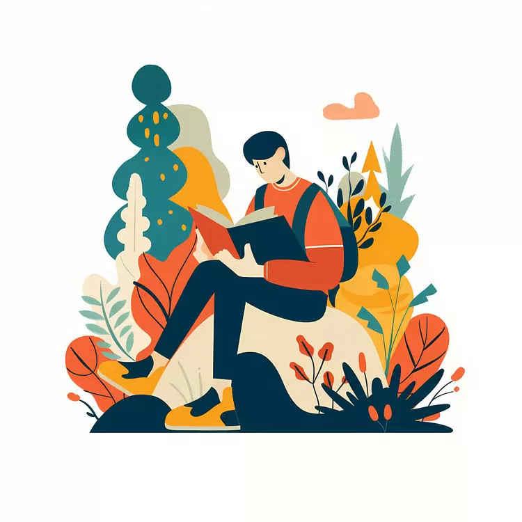 student studying