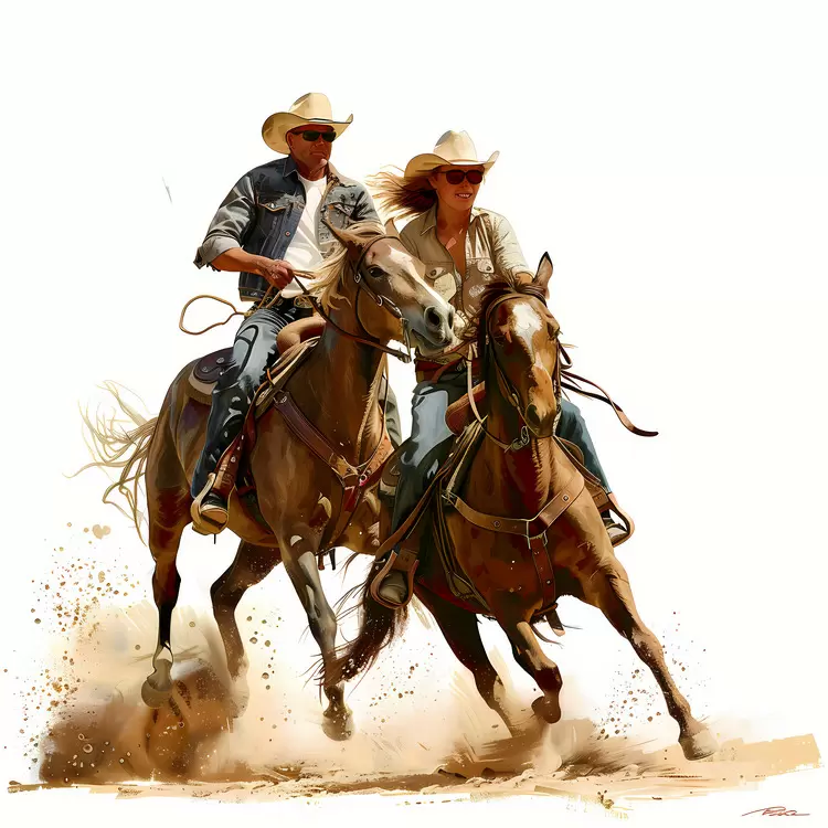 couple riding