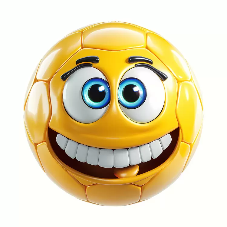 cartoon ball face
