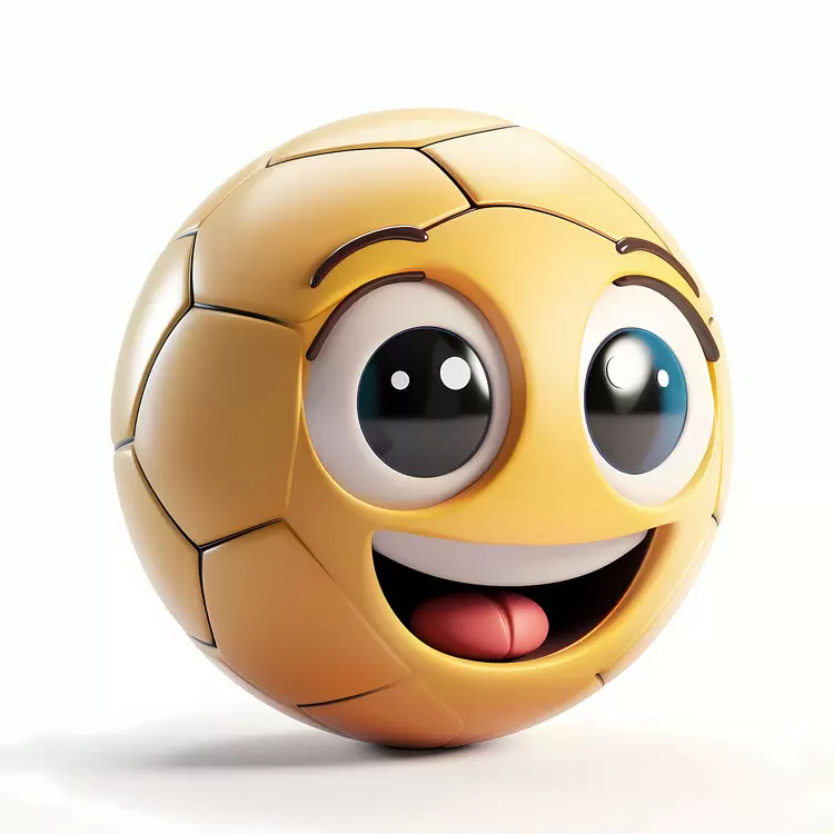 cartoon ball face