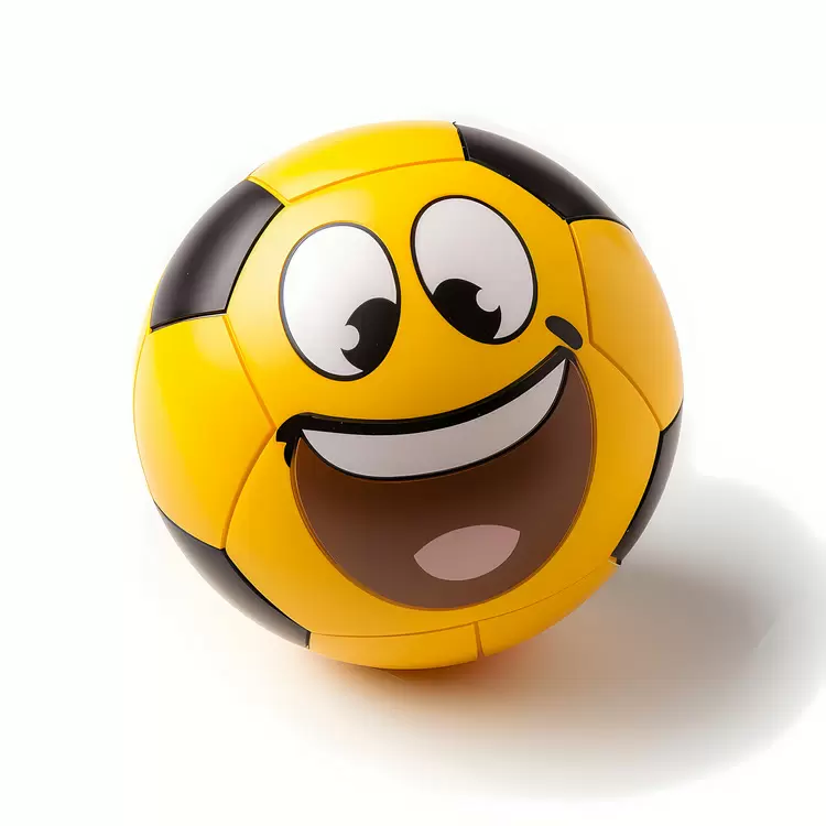 cartoon ball face
