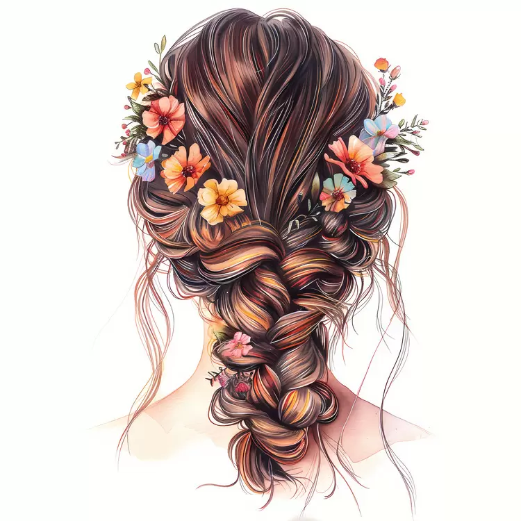 hair style flower