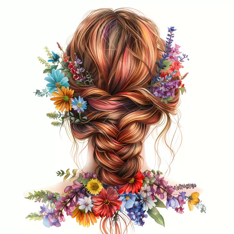 flower hair style