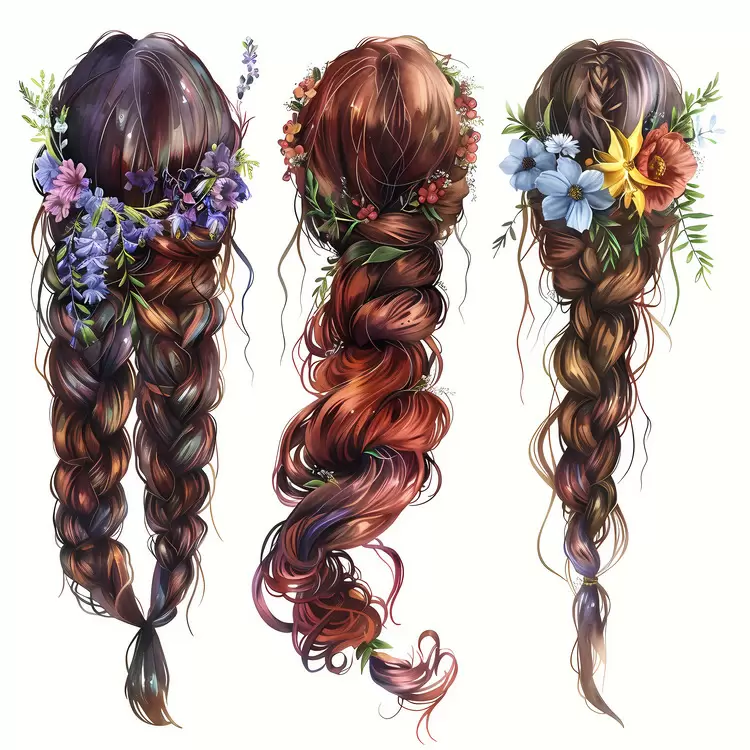 flower hair style