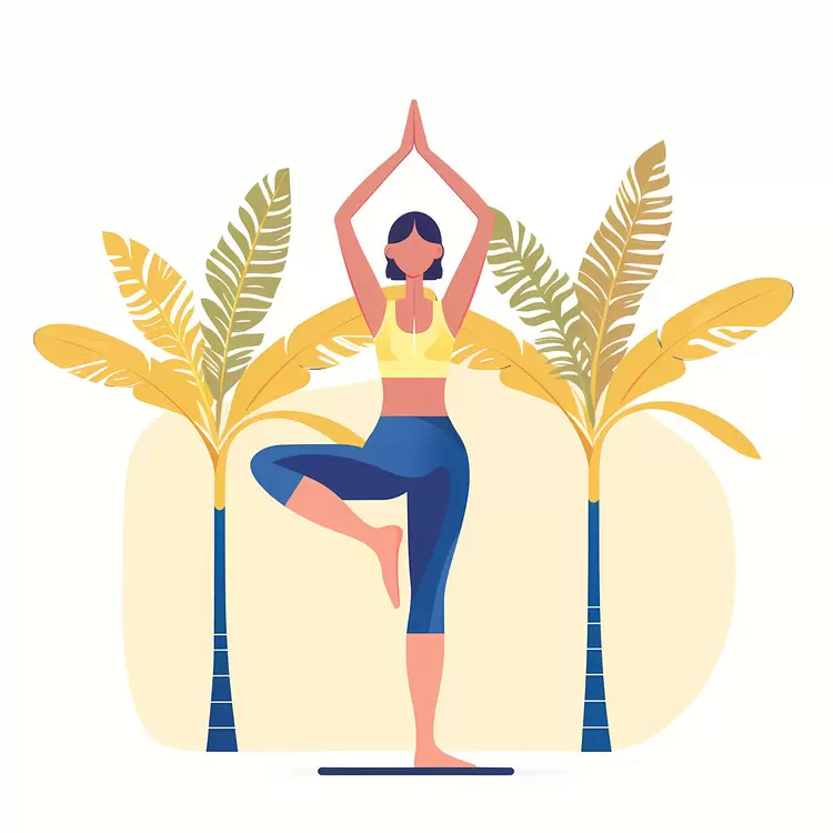 Girl doing yoga