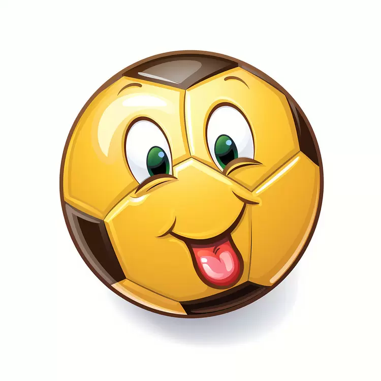 cartoon ball face