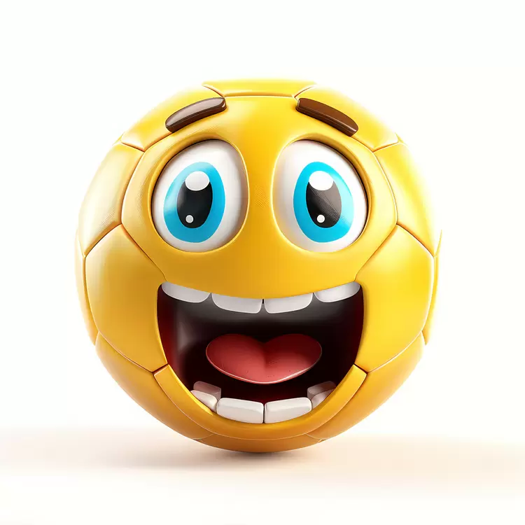 cartoon ball face