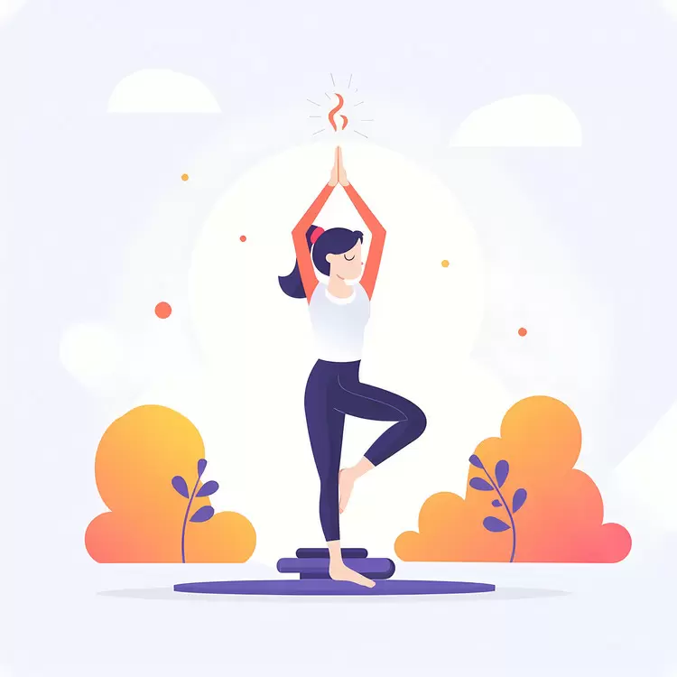 Girl doing yoga