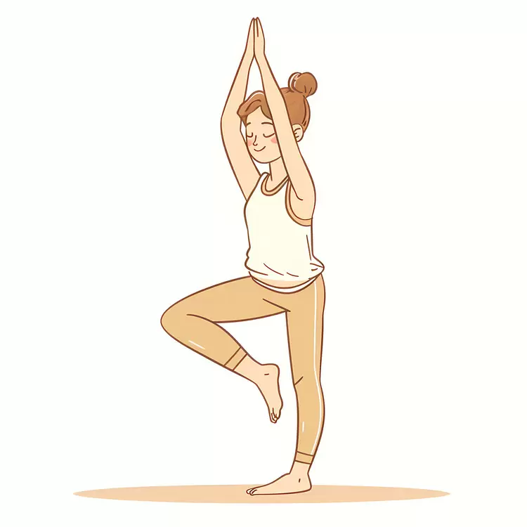 Girl doing yoga