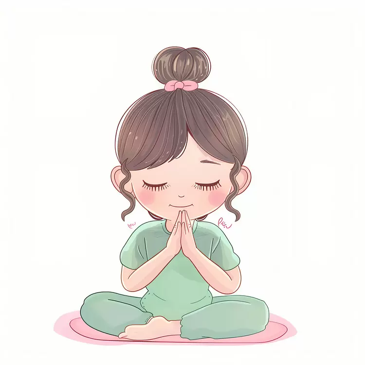 Girl doing yoga