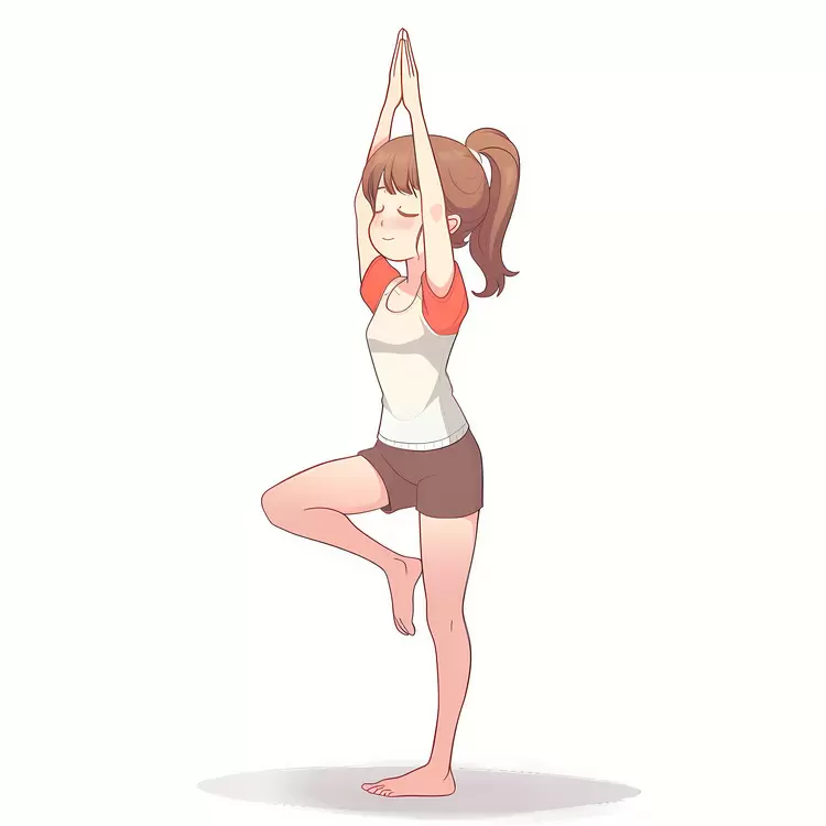Girl doing yoga