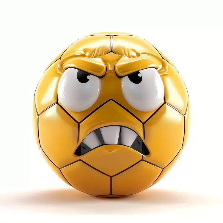 cartoon ball face