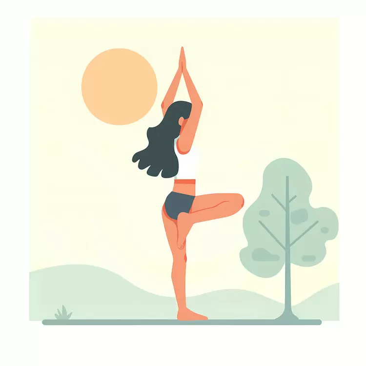Girl doing yoga