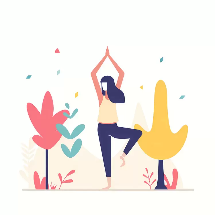 Girl doing yoga