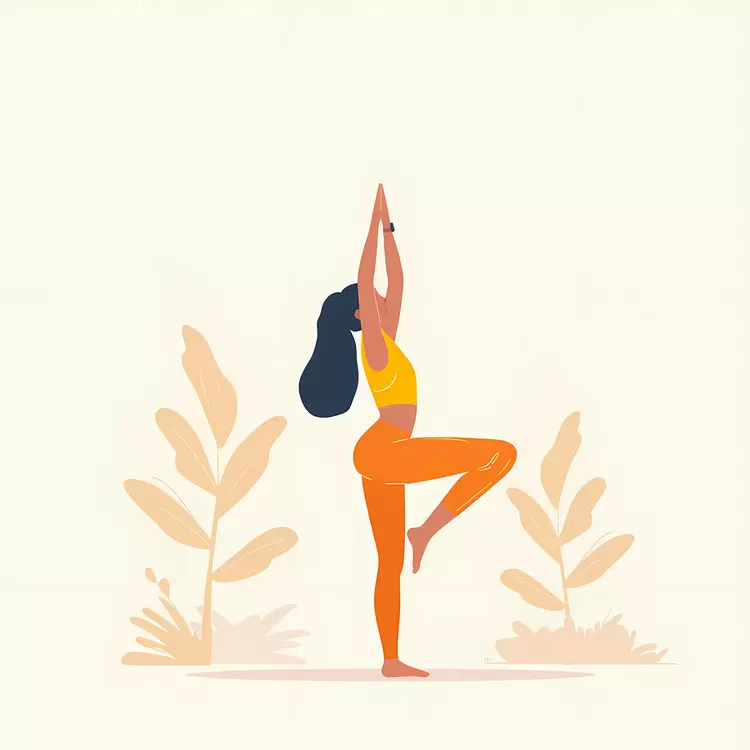 Girl doing yoga
