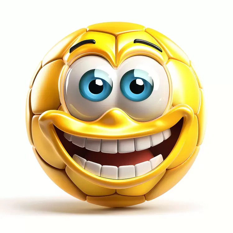 cartoon ball face