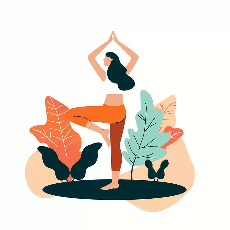 Girl doing yoga