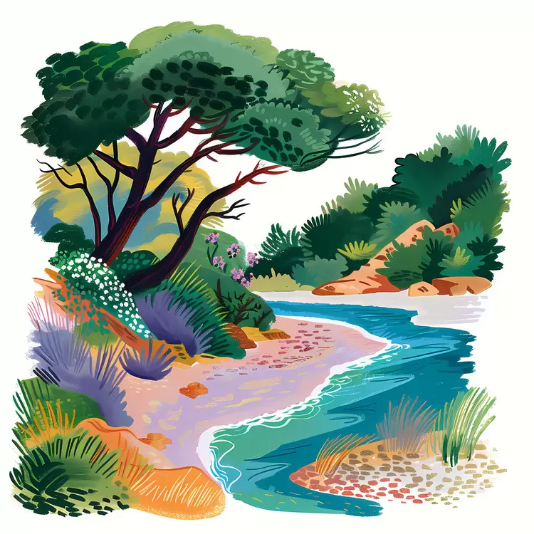 River shore