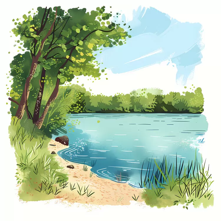 River shore