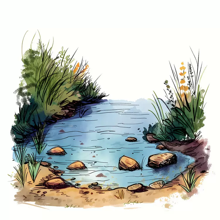 River shore