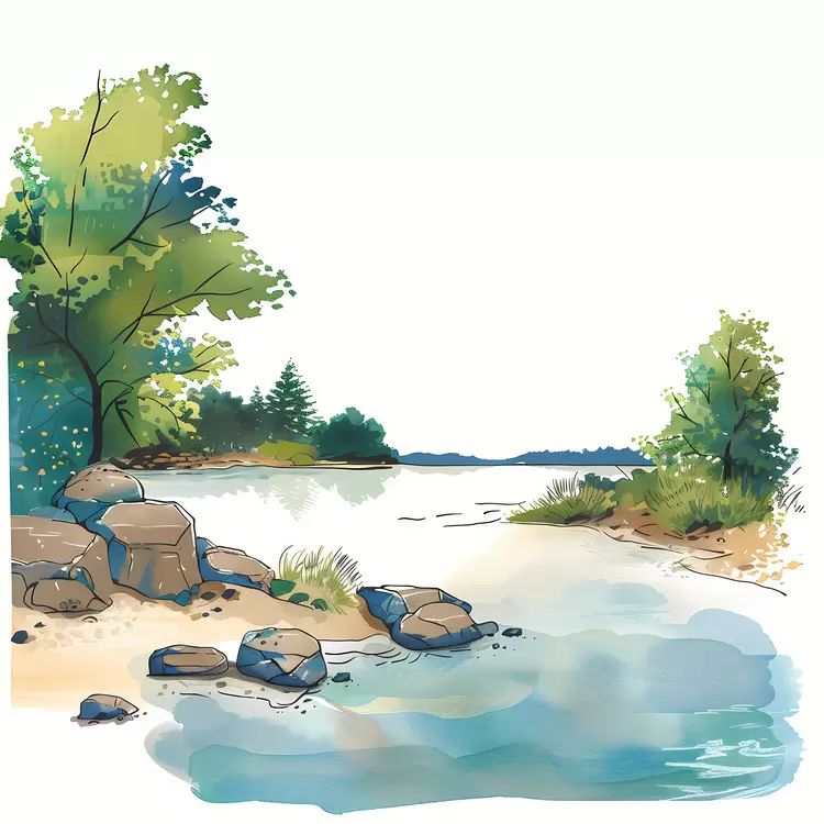 River shore