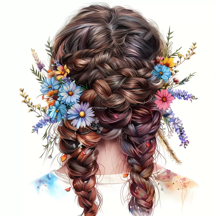 flower hair style