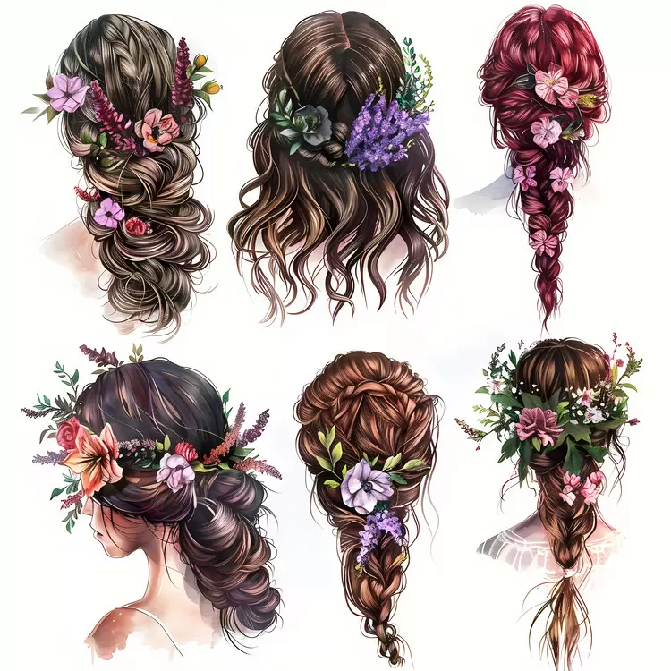 flower hair style