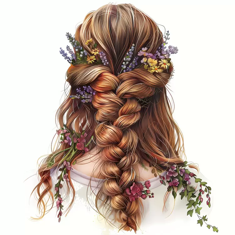 flower hair style