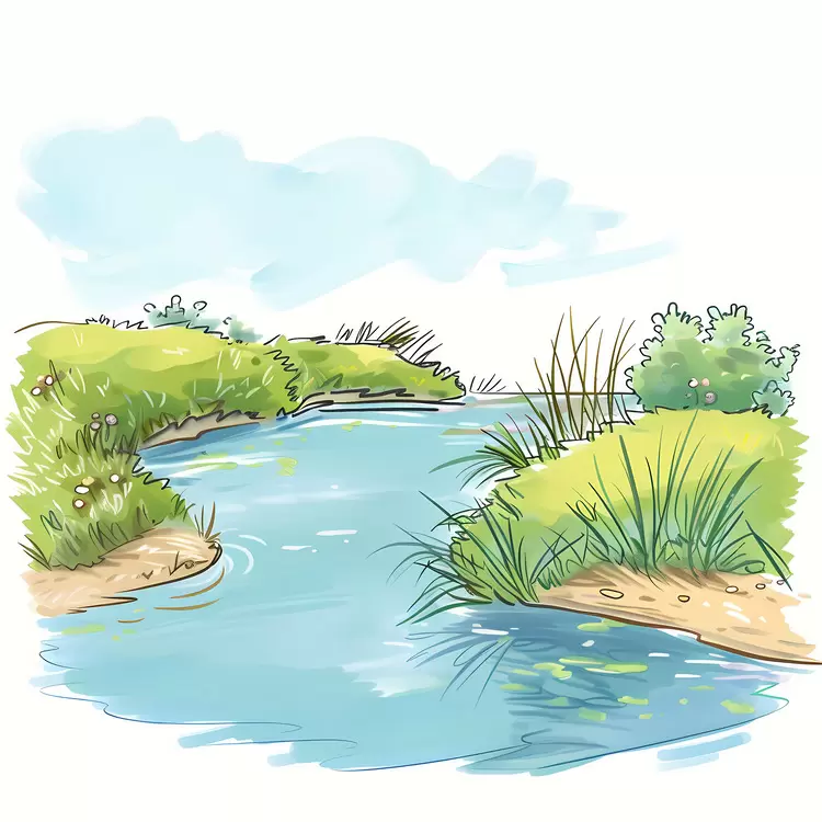 River shore